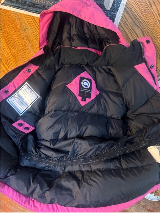 Canada Goose Other - Canada Goose Lynx parka Bright Pink Hooded Puffer Jacket
 Size 4-5 kids' puffer